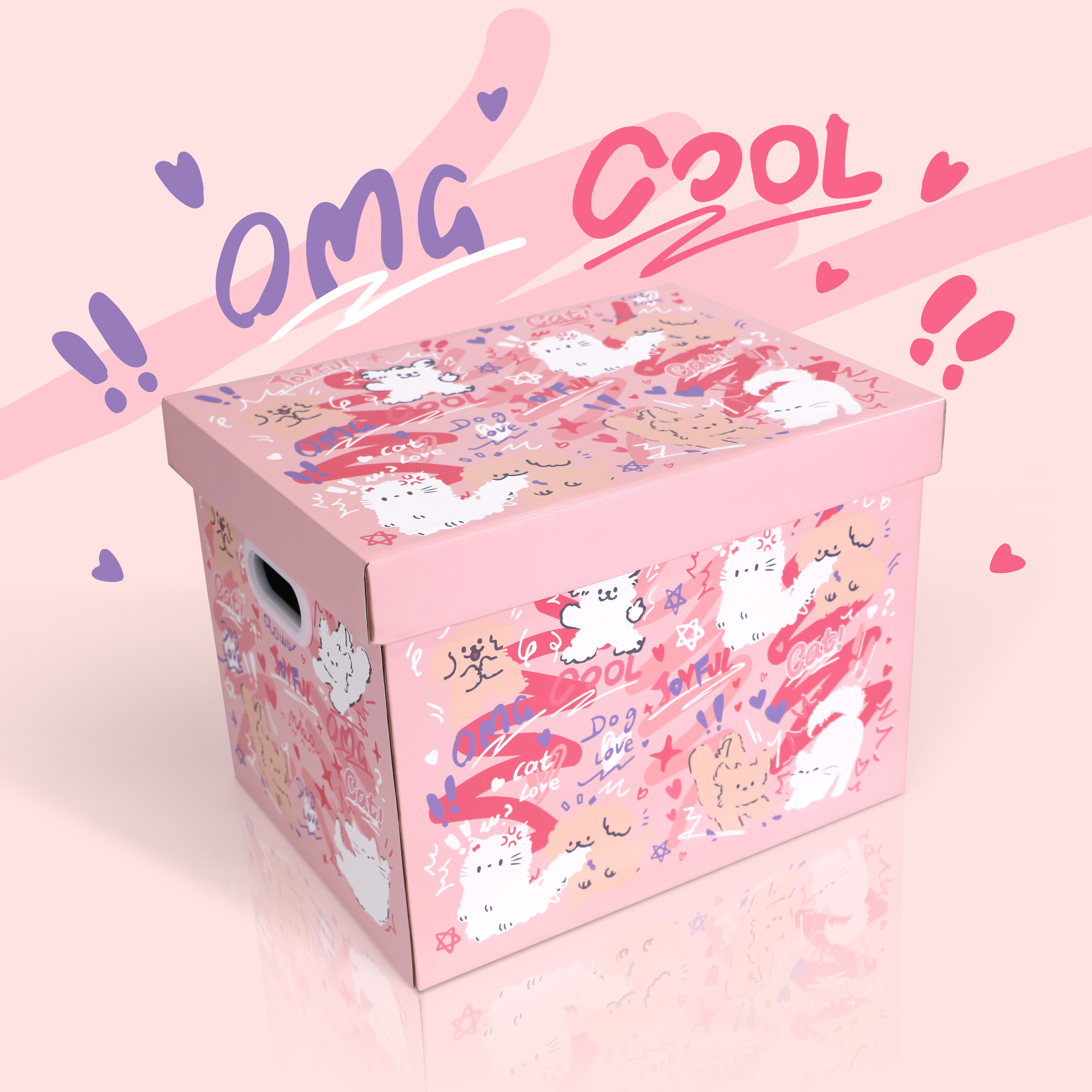 恋爱礼物盒圣诞空箱子收纳箱纸箱情人节储物盒生日礼品零食包装盒