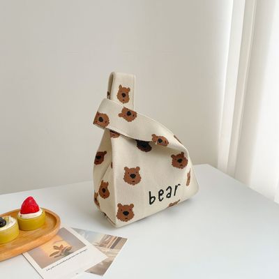 针织手提袋原创背心包时尚