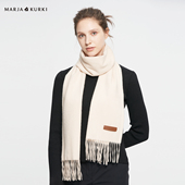 高级感保暖围脖 MARJAKURKI玛丽亚古琦纯山羊绒围巾女生日礼物冬季