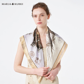 MARJAKURKI玛丽亚古琦真丝大方巾丝巾披肩女外搭妈妈老师女友礼物