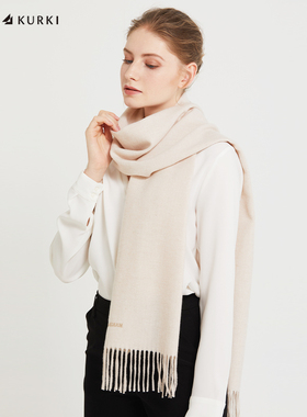 MARJAKURKI玛丽亚古琦意大利进口羊毛围巾情侣男女同款  平川放歌