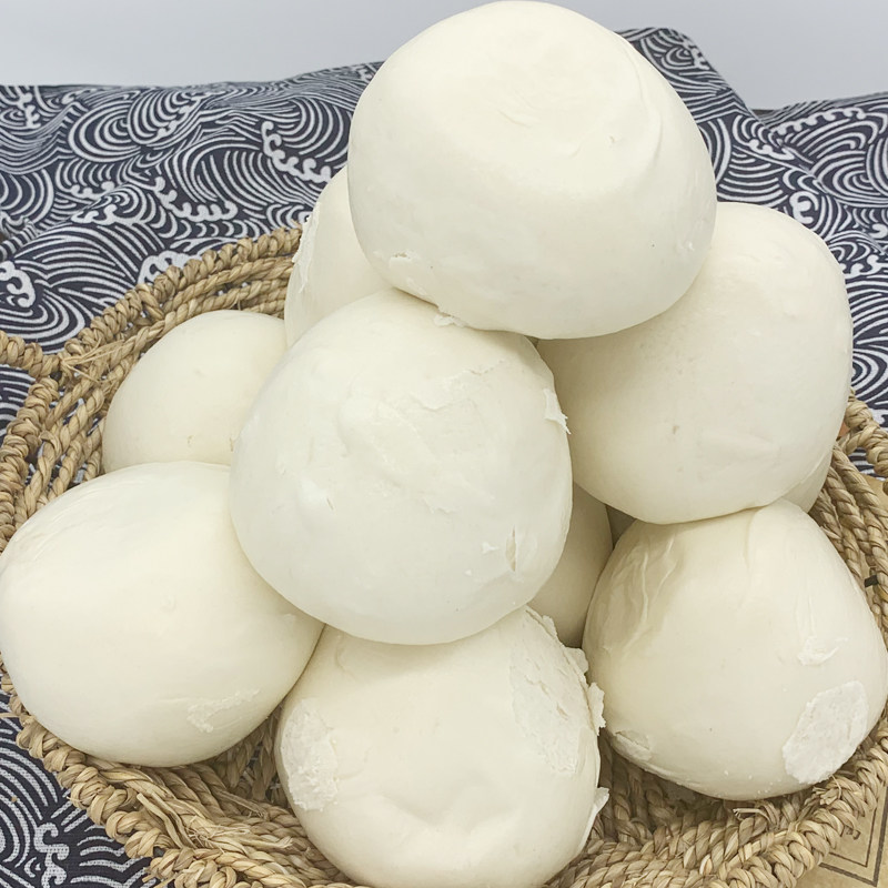 山东老面大馒头农家自制蒸白面馒头硬面主食小麦手工面食北方馍饽