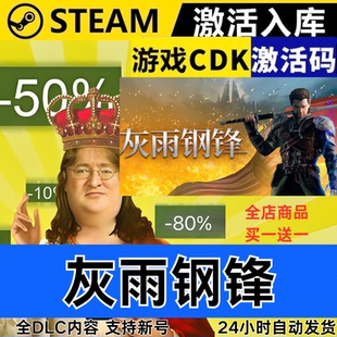 全DLC Steam正版 CDKEY 全球区激活码 现货秒发 灰雨钢锋