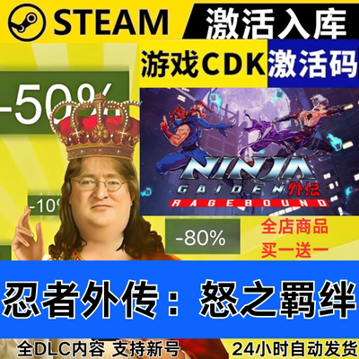 Steam正版 忍者外传 怒之羁绊 全球区激活码CDKEY 全DLC 现货秒发