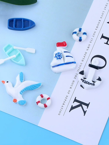 Песчаная кастрюль микро -ландшафт DIY Crystal Drop Glue Mobile Case Accessories смола океанская серия ветер серии патч аксессуары