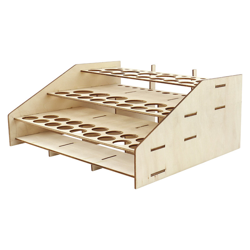 颜料收纳DIY手工模型工具v收纳架油AV漆架创意工坊颜料木质存放架