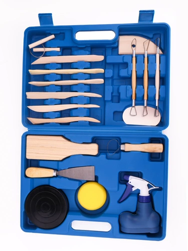 Глина, комплект, скребок, обучение, 18 шт