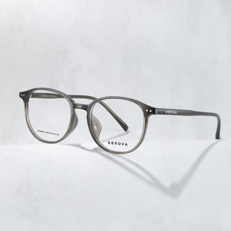 SEROVA新款施洛华眼镜框SF890片宽52mm小框架小尺寸超轻日系玳瑁