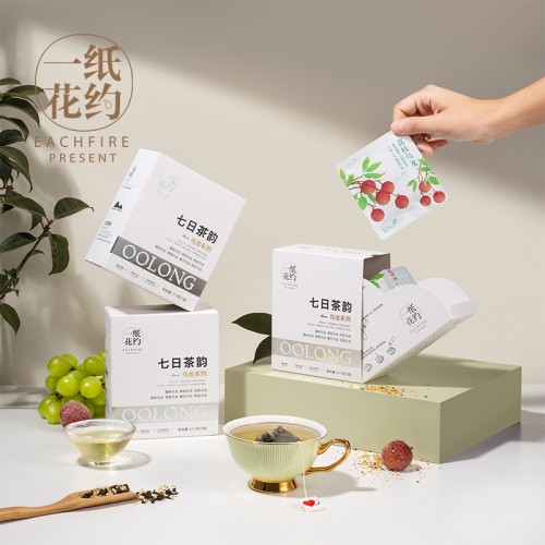 【一纸花约】蜜桃乌龙茶白桃陈皮装荔枝青提茉莉七日果茶韵独立小
