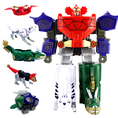 神兽金刚五合体白虎武器玩具