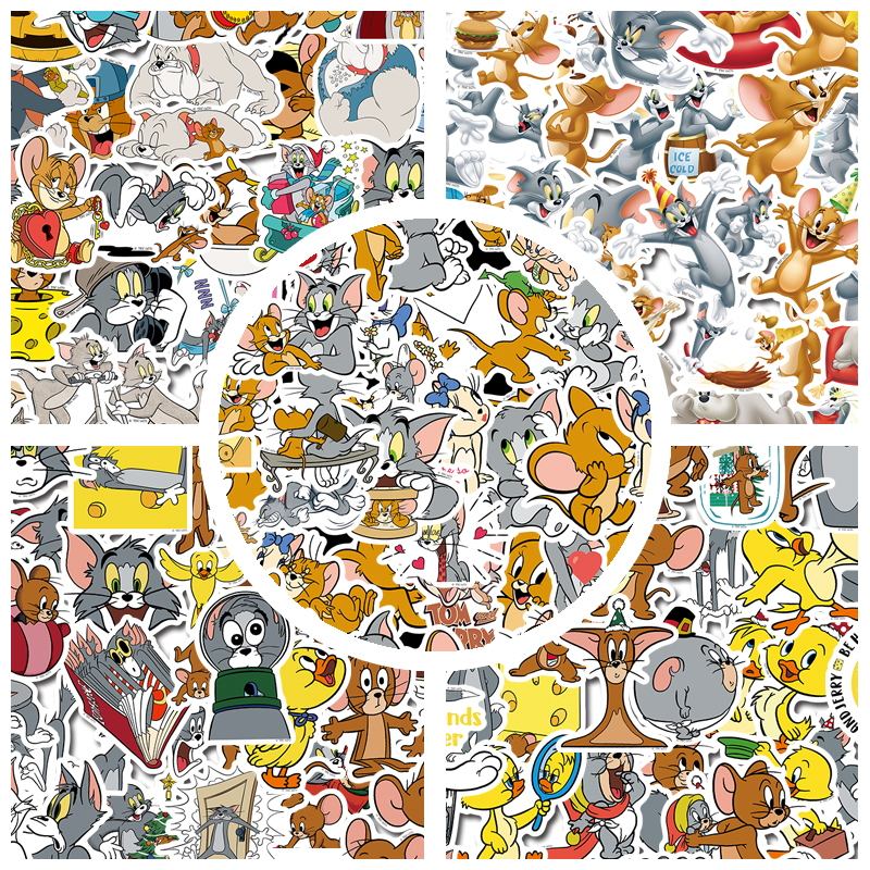 正版授权猫和老鼠防水贴纸