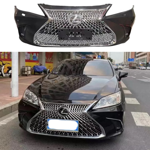 适用06-12雷克萨斯es240 es350改装大包围前杠ES老改新LS前杠中网