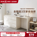 政府补贴全友家居卧室靠墙斗柜梳妆台一体奶油风床尾抽屉置物斗柜