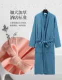 Банный халат, длинное зимнее полотенце подходит для мужчин и женщин для влюбленных, демисезонная быстросохнущая пижама, хорошо впитывает воду, осенний