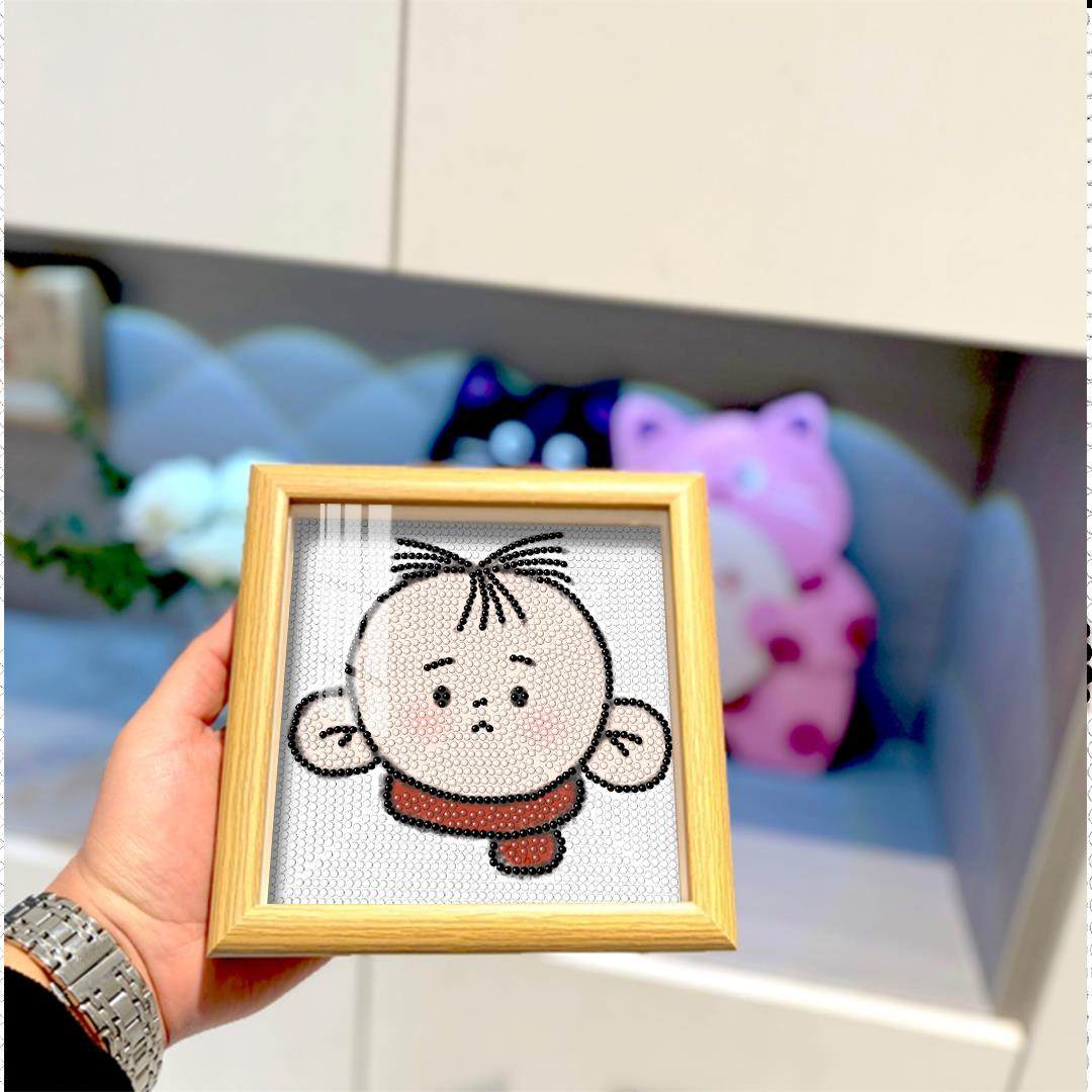 大耳朵图图钻石画可爱diy手工礼物周边奶油风钻石贴画摆台带框小,居家布艺,钻石绣,淘宝优惠券,粉丝福利购,淘宝优惠卷