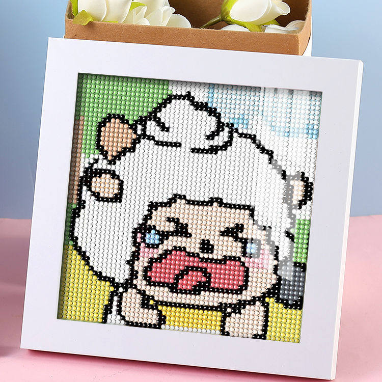 懒羊羊钻石画可爱动画手工diy儿童礼物点钻画学生简单贴画搞怪,居家布艺,钻石绣,淘宝优惠券,粉丝福利购,淘宝优惠卷