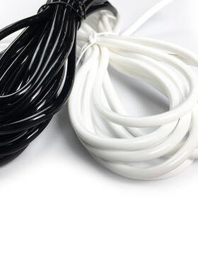 新款pu抗寒耐磨花样速度赛用替换白胶胶绳绳体 3米/50米成卷