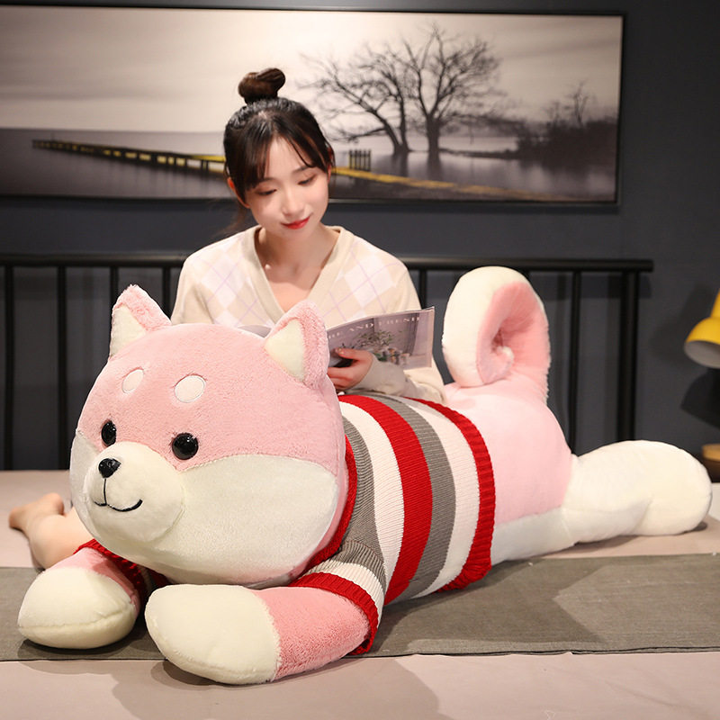 日本巨大号柴犬公仔小狗玩偶趴趴狗毛绒玩具男女款睡觉抱枕布娃娃