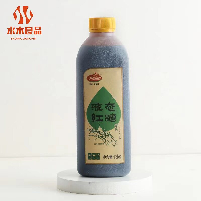 美源纯正液态红糖浆1.3kg红糖冰粉老红糖珍珠鲜奶茶专用红糖浆