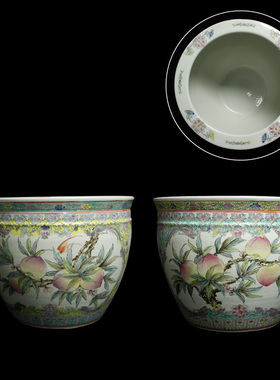 景德镇陶瓷器鱼缸中式庭院特大