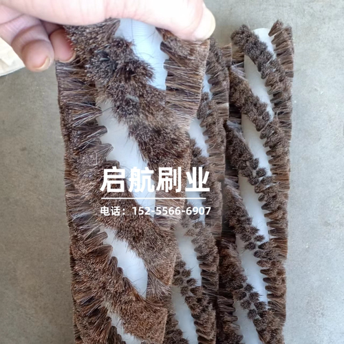定制羊毛轮马尾毛刷辊轮马毛滚筒刷猪鬃毛刷辊猪毛空心圆形毛刷轮