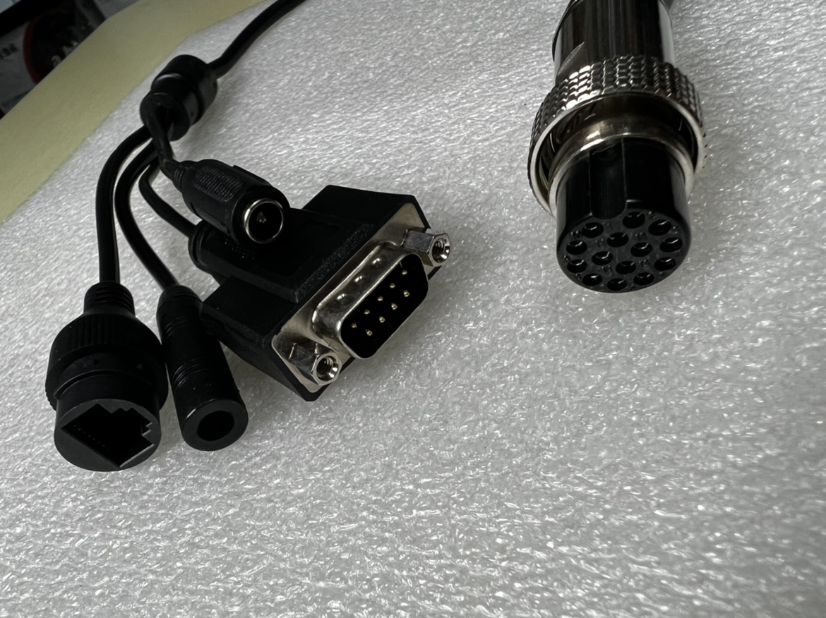 大华DH-MSB-L200布控球充电线-14芯航空头孔型转网口串口-500mm