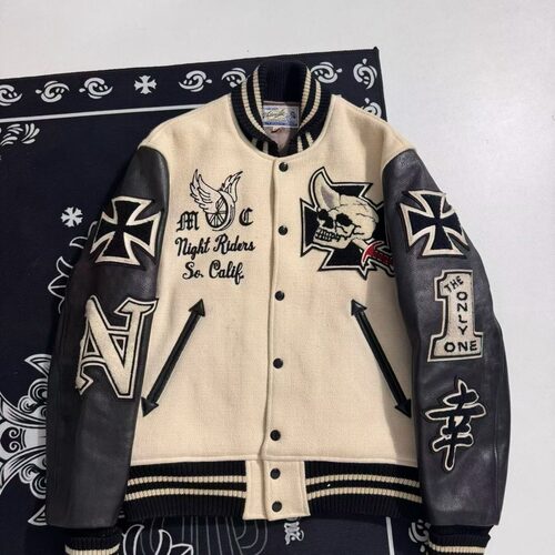 新款东洋骷髅骑士棒球服cleanfif修身立领vibe短宽外套