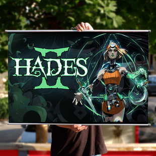 哈迪斯2游戏周边海报 黑帝斯2周边布制挂画合金画轴装饰画