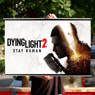 消逝的光芒2游戏周边海报DyingLight2周边布制挂画铝合金挂轴海报