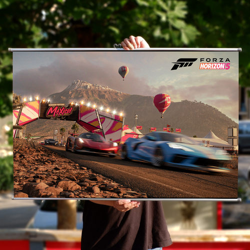 极限竞速地平线5游戏周边海报 ForzaHorizon5周边金属画轴挂画