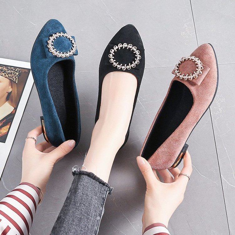 2025年夏季新款百搭网红浅口平底晚晚仙女单鞋女豆豆鞋女时尚潮鞋,女鞋,浅口单鞋,淘宝优惠券,粉丝福利购,淘宝优惠卷