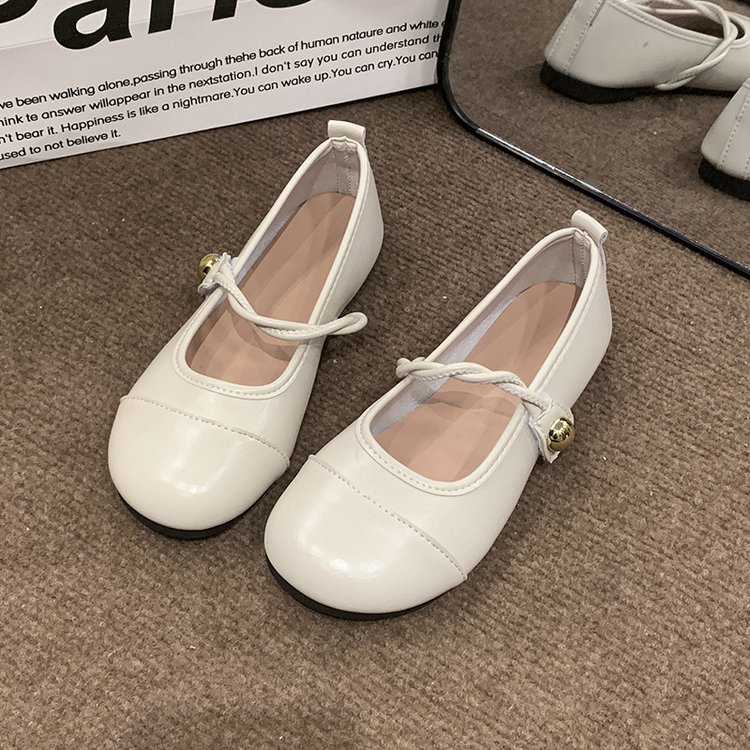 法式小气质单鞋女2025新款夏季绝美配裙子不累脚晚晚鞋平底小皮鞋