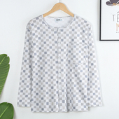 秋装 上衣睡衣男春夏爷爷休闲家居服大码 开衫 中老年男装 长袖 爸爸装