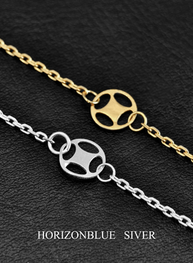 HORIZONBLUE SIVER细角链1.5MM项链单链子百搭男女锁骨细链925银