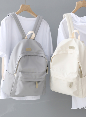原宿ulzzang双肩包女高中大学生初中生书包简约百搭背包男电脑包