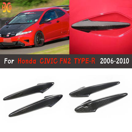 适用于本田欧版思域TYPE R FN2 FK2 CIVIC干碳碳纤维门外拉手装饰