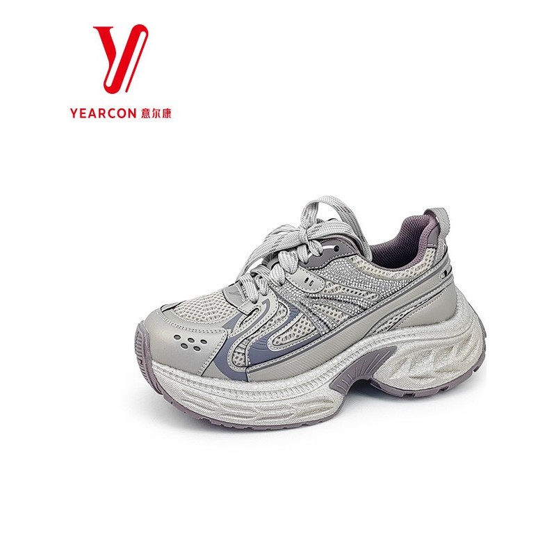 意尔康秋季休闲鞋女鞋鞋网面5682DD26871U老爹透气时尚2025新款潮