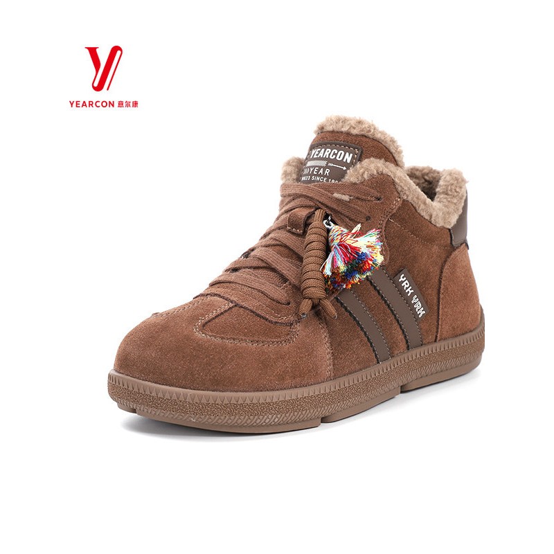 意尔康舒适加绒冬季5771AM14196M年女鞋新款加厚休闲时尚棉鞋2025