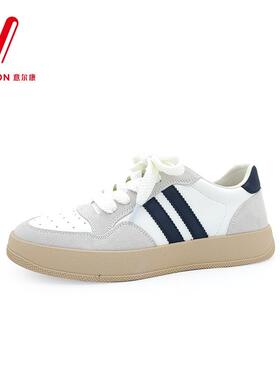 意尔康男鞋2024新款休闲鞋男软底舒适运动时尚小白鞋S123AA50879A