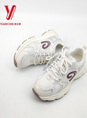 意尔康新款秋季2025百搭小白鞋透气5681AD14308U网面休闲鞋女鞋