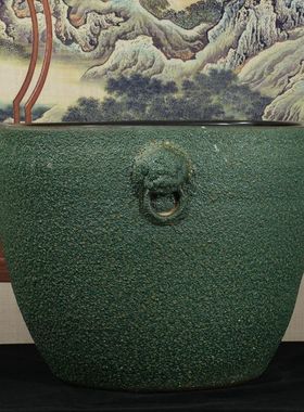 景德镇陶瓷缸复古客厅家居装饰