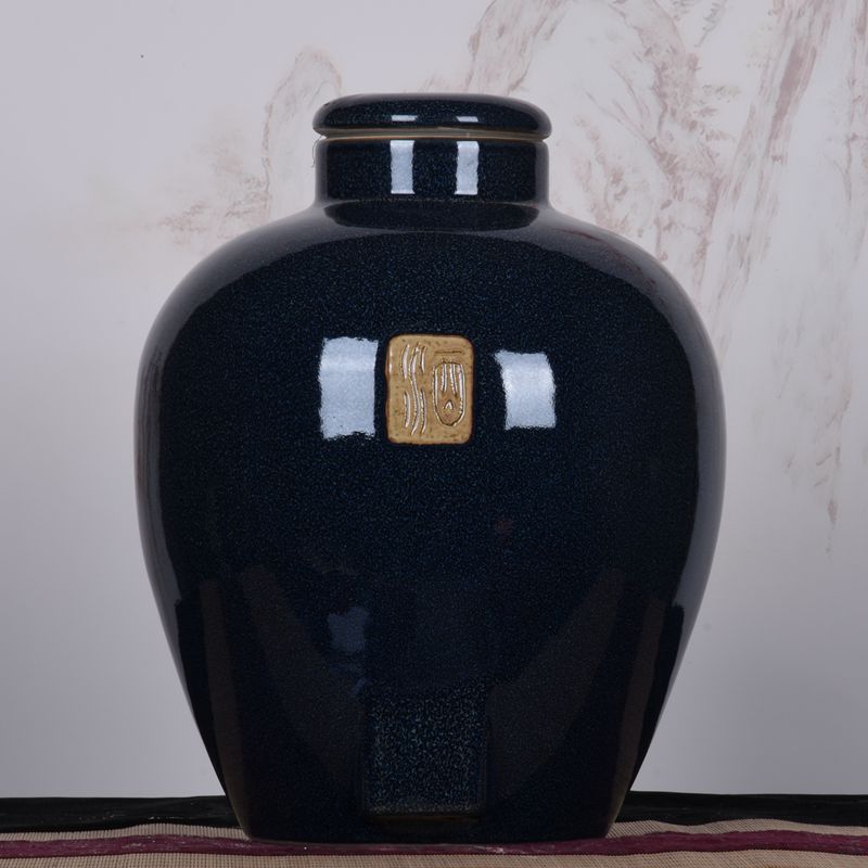 陶瓷酒坛白酒缸密封酒壶带龙头家用仿古酒瓶储酒罐10斤20斤50斤