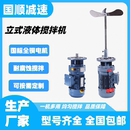 立式 液体加药搅拌机耐腐蚀行星摆线针轮减速机工业污水处理搅拌机