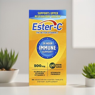 包邮包税 特价现货美国 Ester-C维生素C含柑橘复合物片剂90片盒装