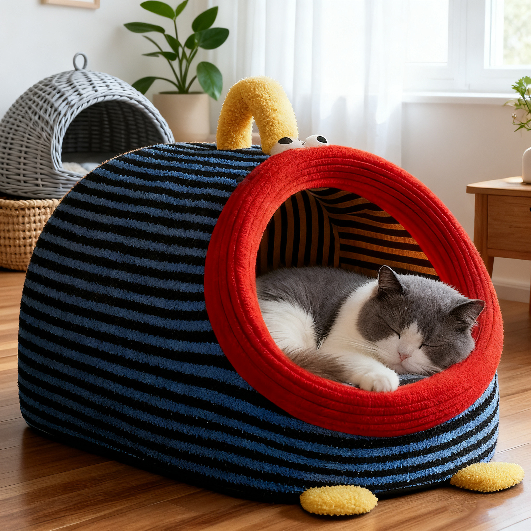 猫窝四季通用半封闭式小猫安全感猫咪床可拆洗猫睡垫冬加厚保暖屋,宠物/宠物食品及用品,猫窝/屋/帐篷/沙发,淘宝优惠券,粉丝福利购,淘宝优惠卷