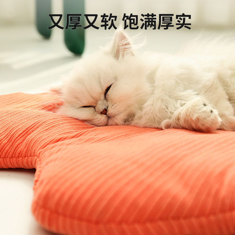 猫垫子四季通用郁金香猫咪睡垫布偶渐层英短宠物睡觉用猫窝猫沙发