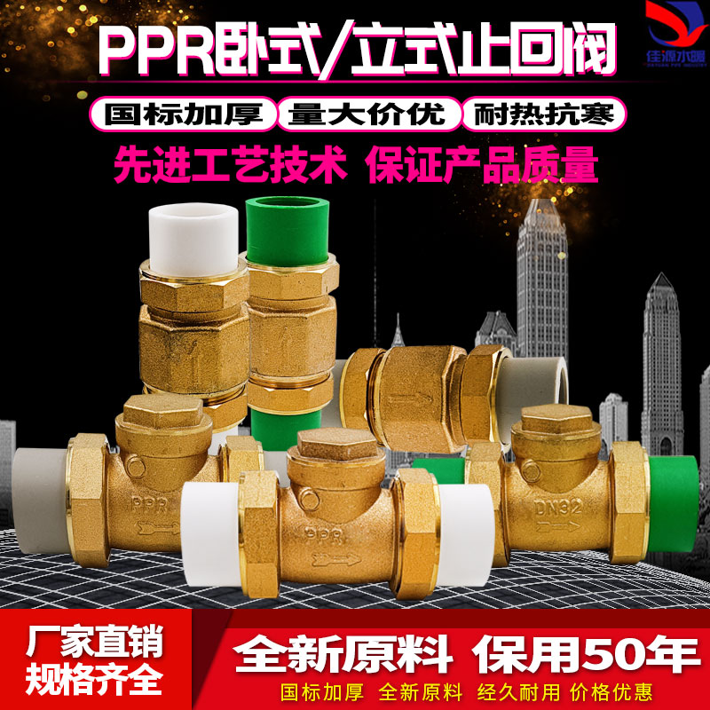 ppr黄铜止回阀卧式立式