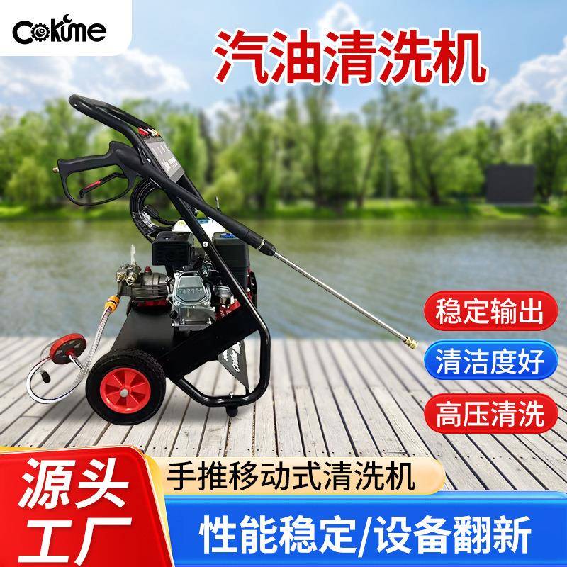 手推移动式大功率高压清洗机高压水枪洗车店家用商用便携洗车工具