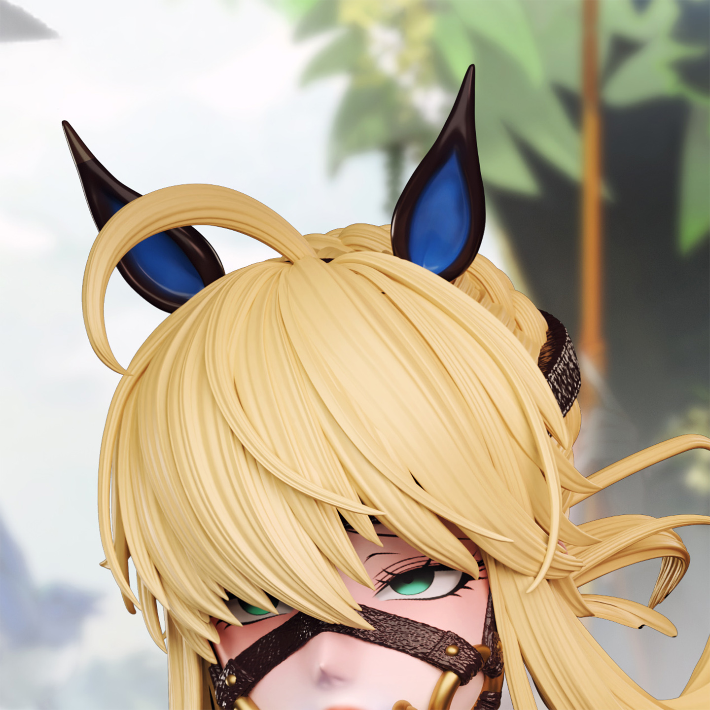 枪呆哥布林马车手办女雕像