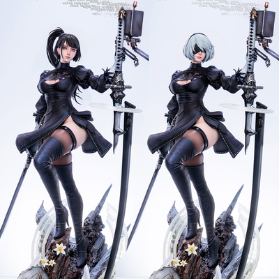 2B伊芙的换装时间手办女雕像